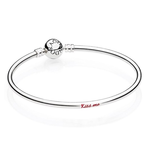 Pandora Kiss Me Engraved Bangle